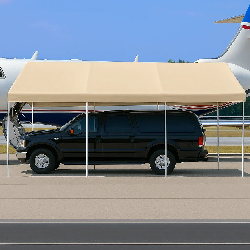 Valance Tarp Canopy 10' X 20' - 2" Dia - TarpsPlus