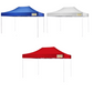 Red, White and Blue 10x15 pop-up canopy top with high peak design, made for outdoor shelter, events, and vendor setups.
