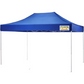 Blue 10x15 pop-up canopy top with high peak design, made for outdoor shelter, events, and vendor setups.