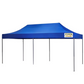 Blue 10x20 pop-up canopy top with high peak design, made for outdoor shelter, events, and vendor setups.