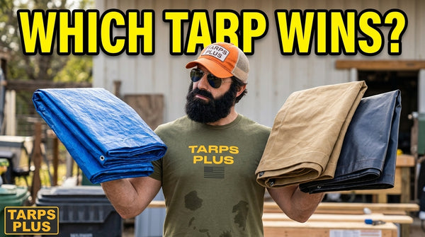 Poly, Canvas, or Vinyl Tarp? Here's How to Choose