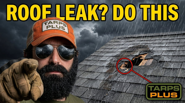 How to Tarp a Leaking Roof the Right Way