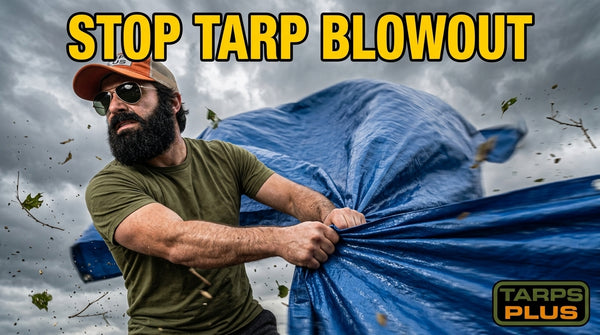 How to Secure a Tarp in High Winds (Don't Just Tie the Corners)