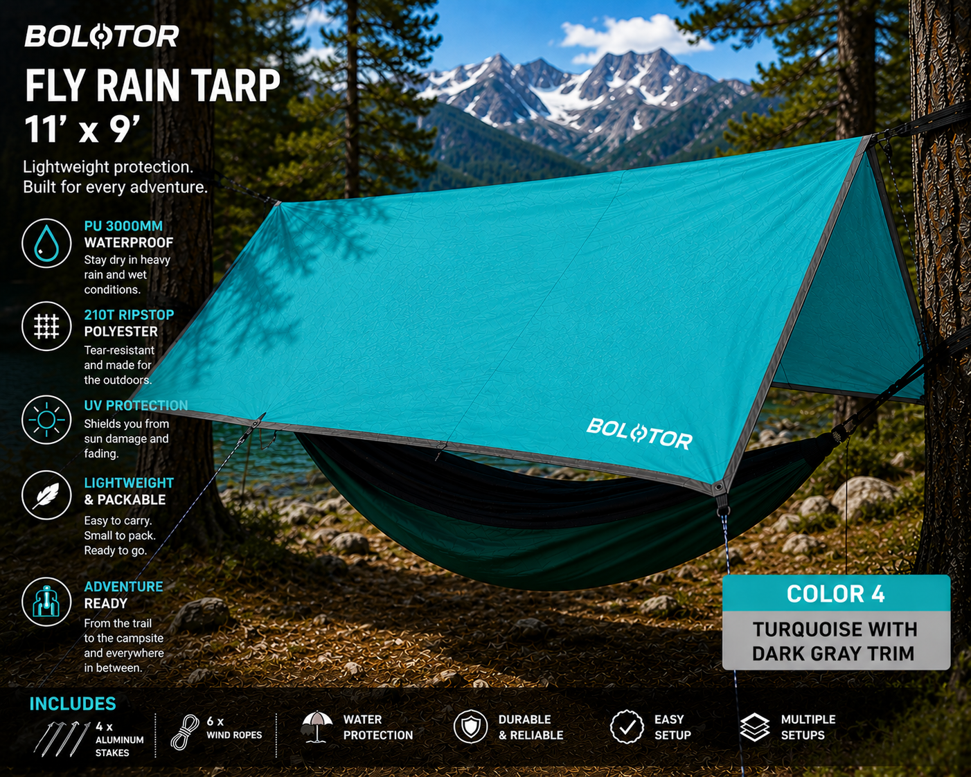 BOLOTOR Fly Rain Tarp
