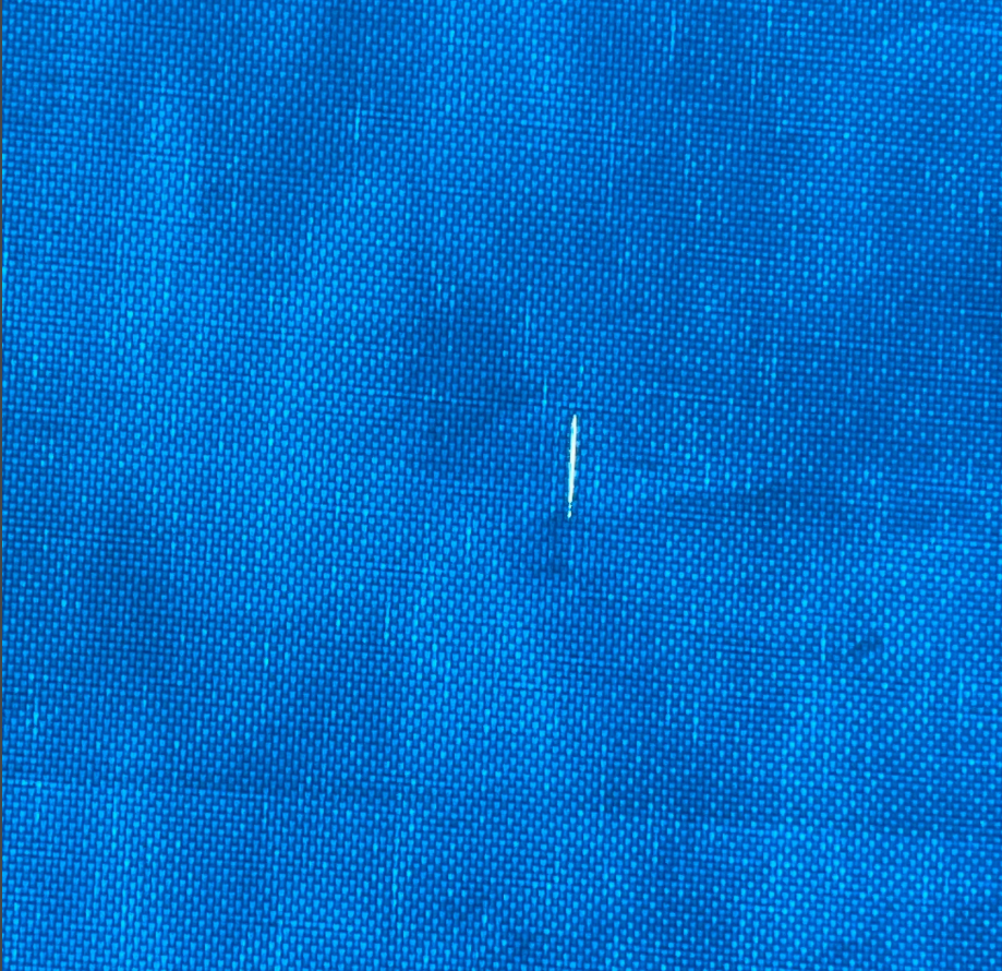 10oz Vinyl Coated Polyester Tarp - Blue - Finished Size 10'6" x 19'2" - Returned