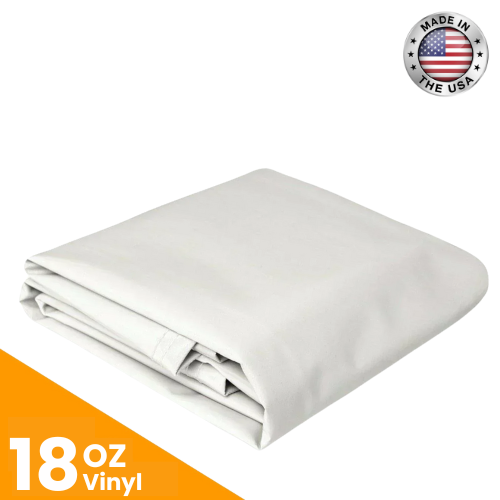 18 oz. Vinyl Tarps - White