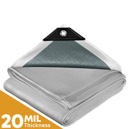 White/Silver Poly Tarps