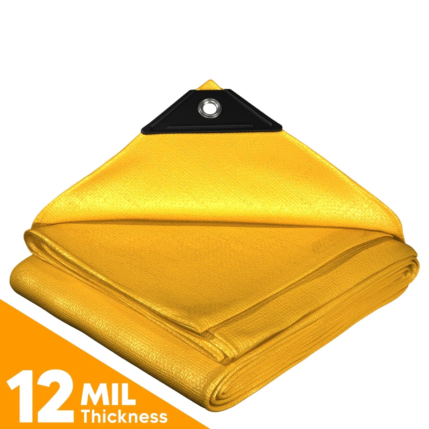 Yellow Poly Tarp 6' x 8' by Tarps Plus