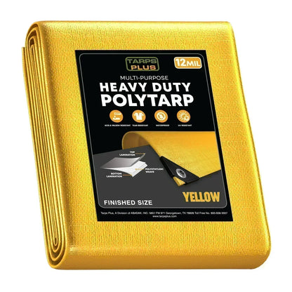 Yellow Poly Tarp 6' x 10'