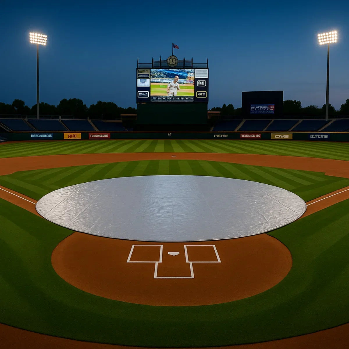 Baseball Mound Cover- 25' - TarpsPlus