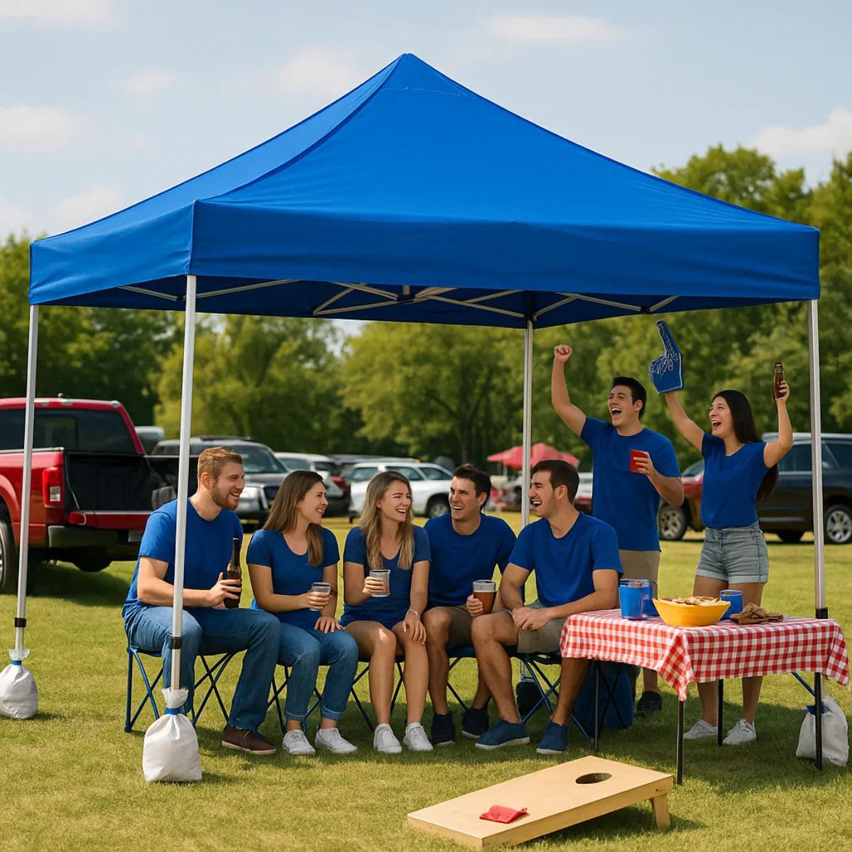 Diamond Pop Up Tents, 10x10 / Blue by Tarps Plus