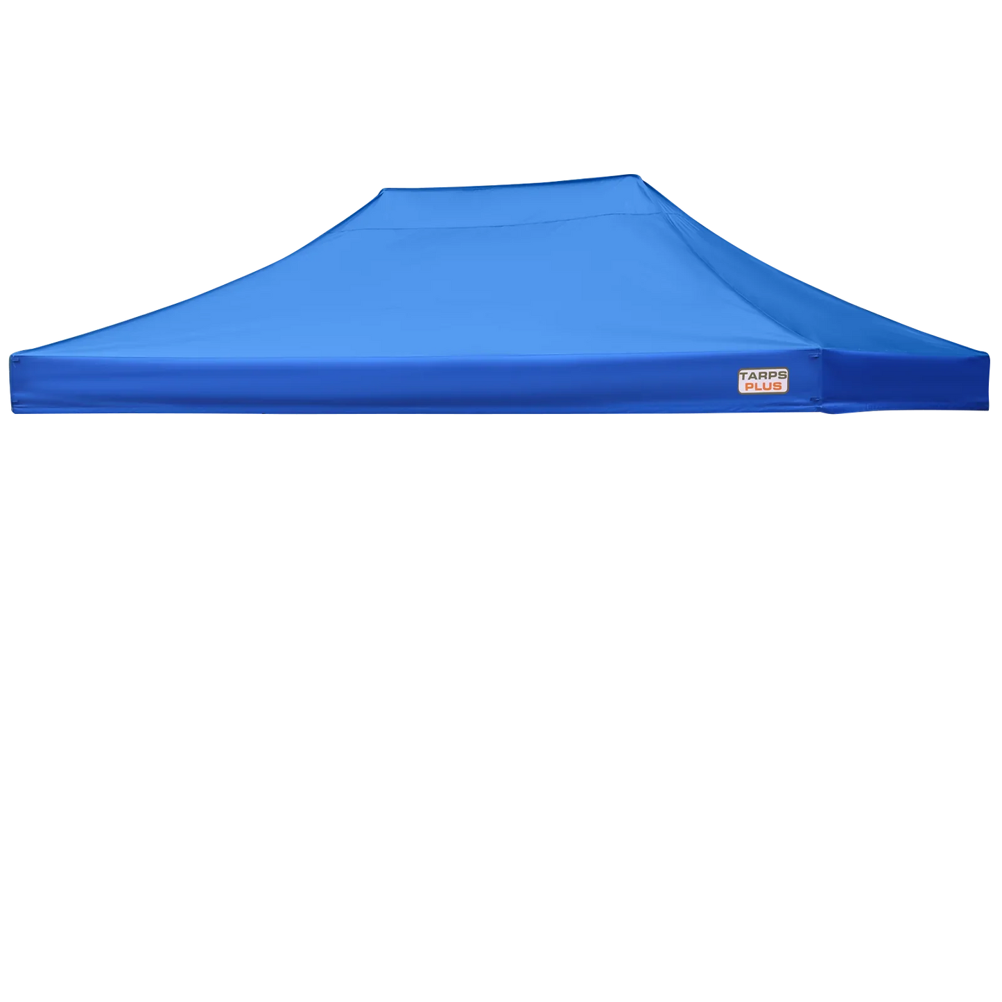 Blue 10' x 15' pop-up tent top providing outdoor shade system coverage