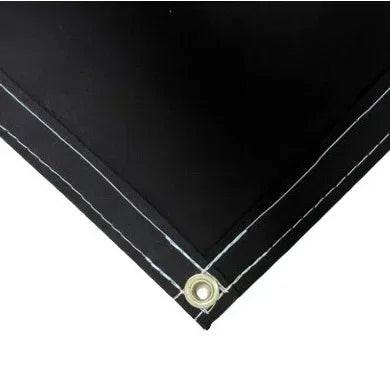 Brown 10' x 10' polyester waterproof canvas tarp with waterproof reinforced corner design