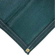 Green 12' x 24' 86% super shade mesh tarp with edge anchor panel reinforcement