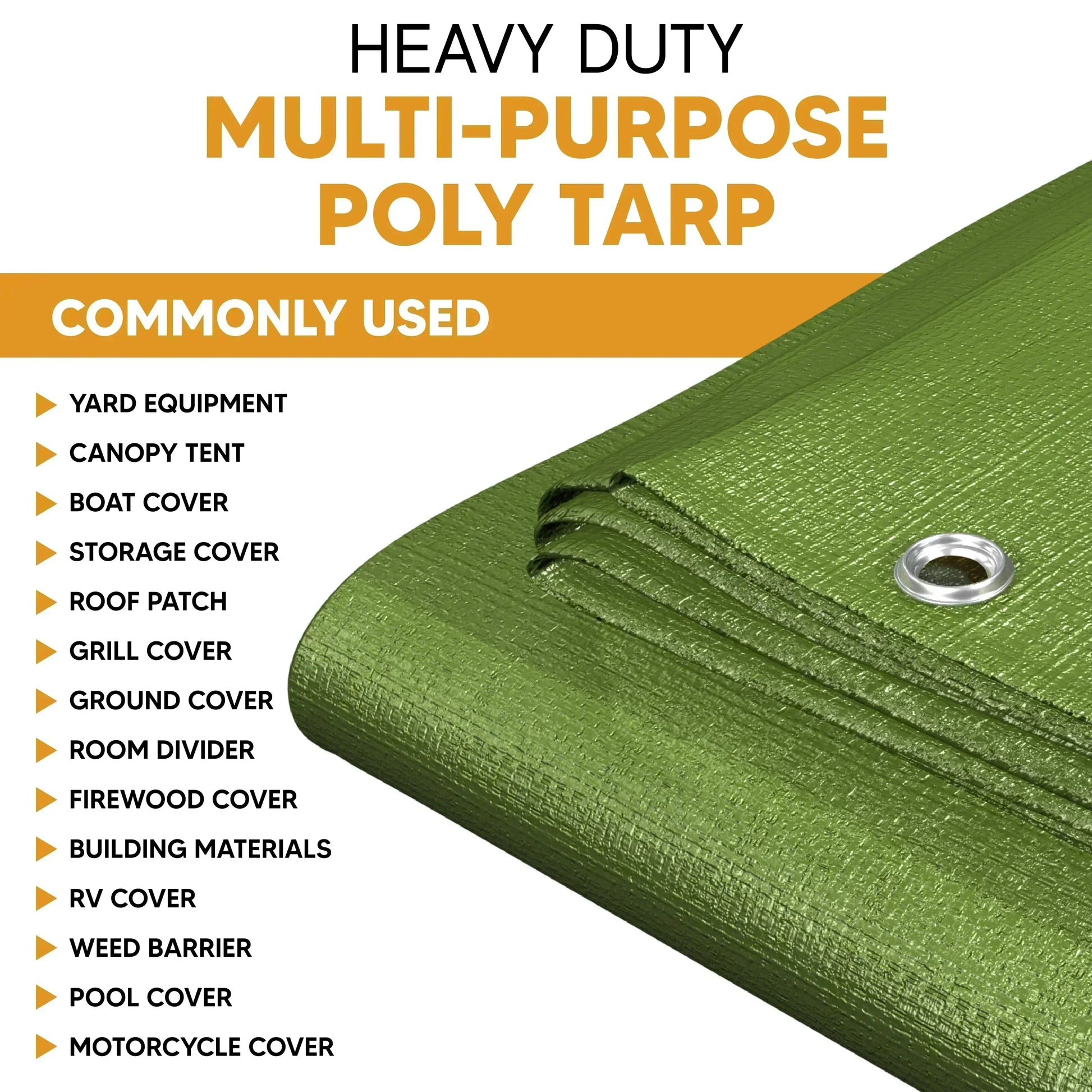 Green Poly Tarp 20' x 30' by Tarps Plus