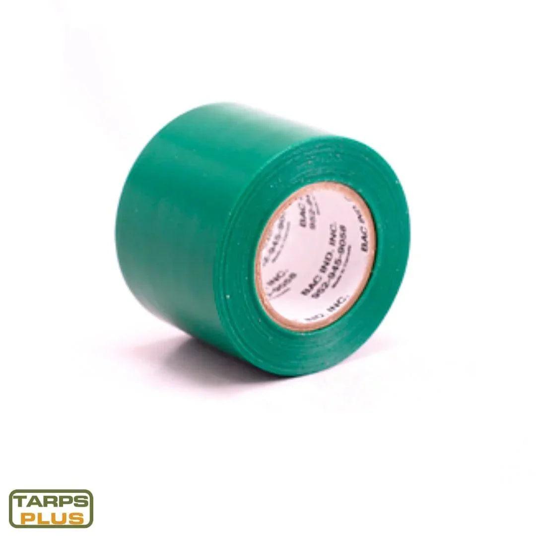 Green 2" x 35' tarp tape suitable for outdoor mending and maintenance projects