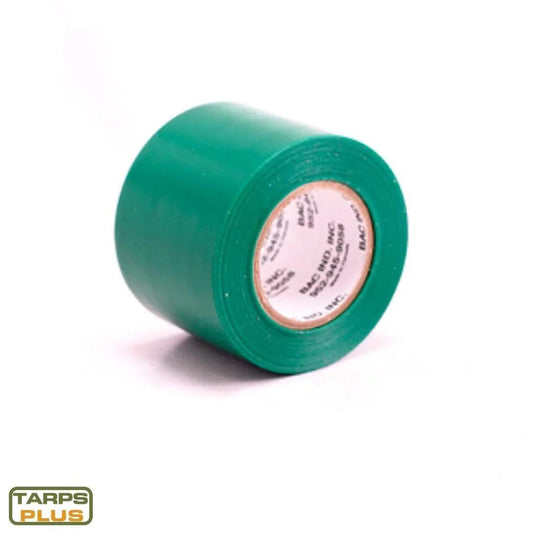 Green 2" x 35' tarp tape suitable for outdoor mending and maintenance projects