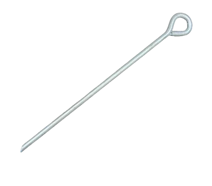Heavy duty canopy stake 15" featuring a steel loop end stake construction