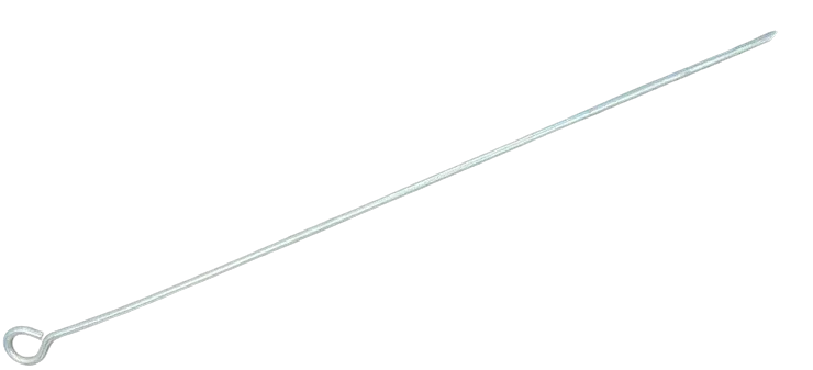 Heavy duty canopy stake 31" featuring a steel securing pin construction for outdoor shelters