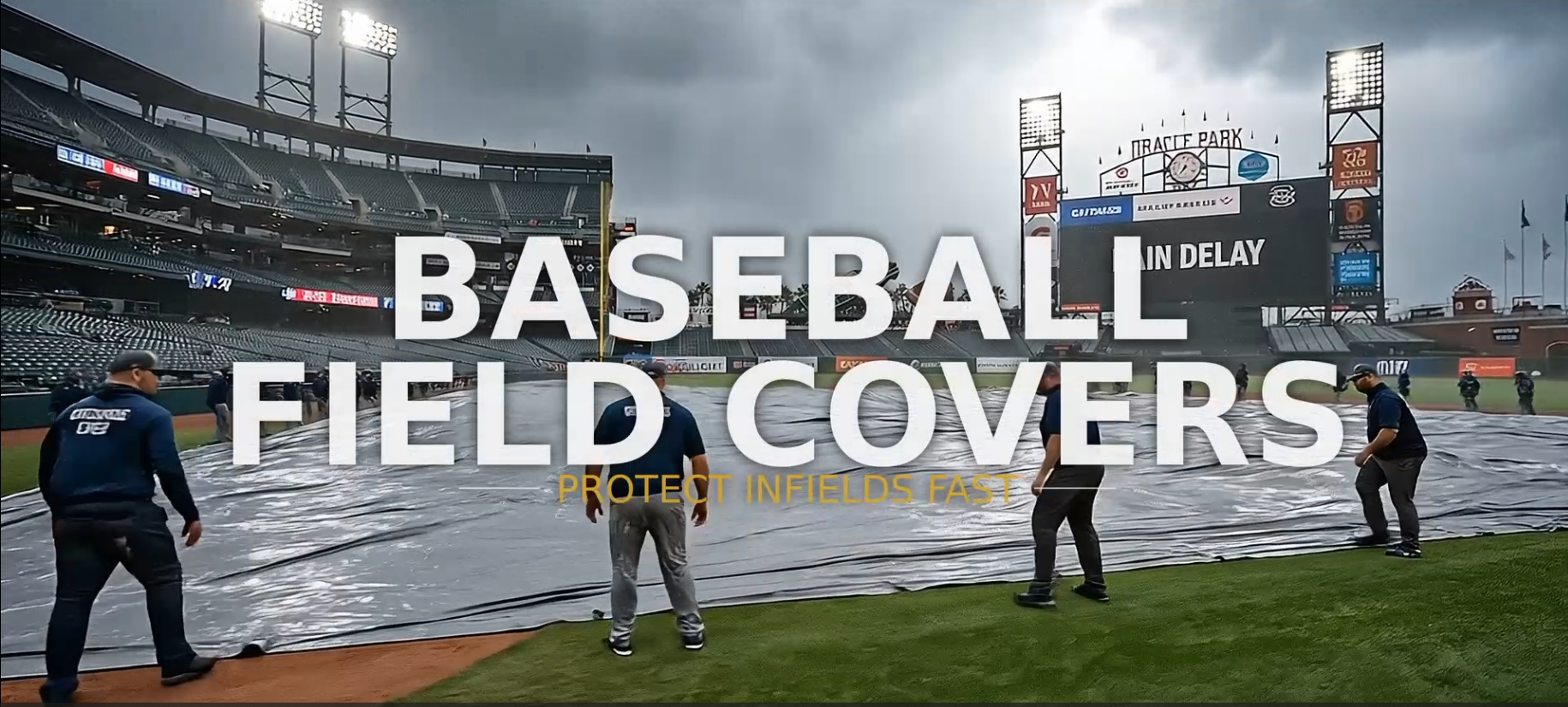 Load video: Protect Your Field. Protect Your Season. - for Athletic Field &amp; Gym Covers
