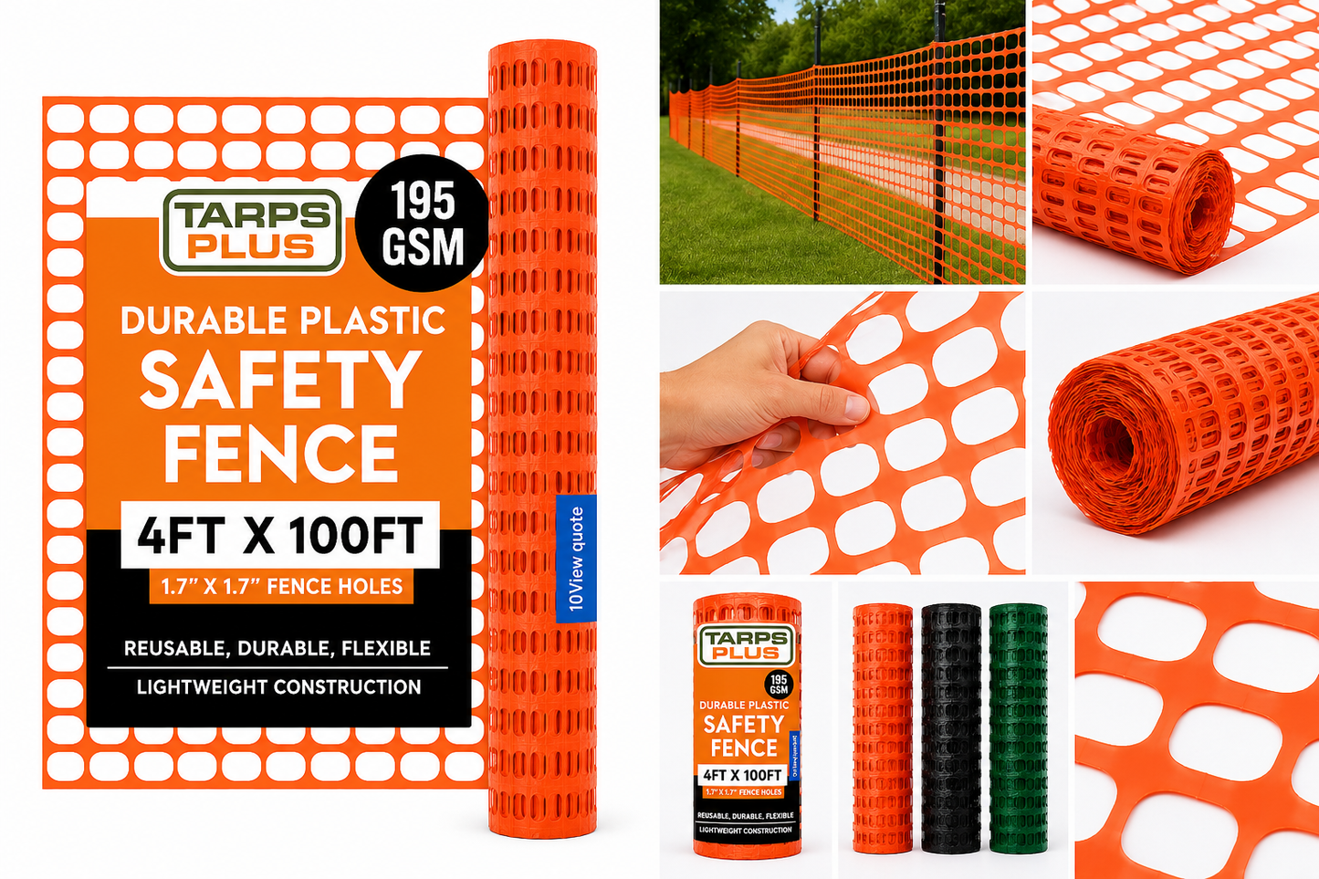 Heavy Duty Safety Barrier Fence.