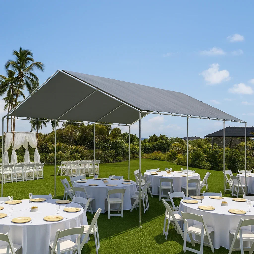 No Edge Tarp Canopy 10' x 20' Guest Walkway