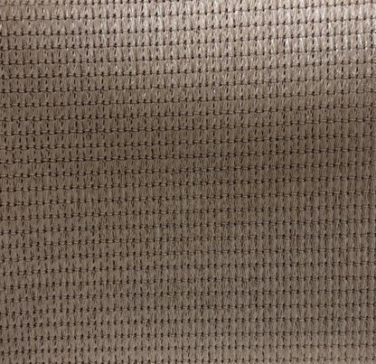 Tan 10' x 10' 86% super shade mesh tarp displaying premium fabric texture detail