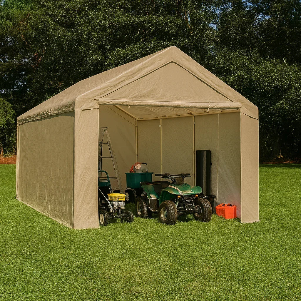 Enclosed Tarp Canopy 12' x 20' Event Dining
