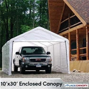 Enclosed Tarp Canopies - TarpsPlus