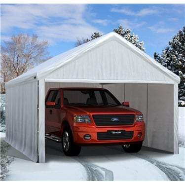 Super Heavy Duty Enclosed Tarp Canopy 10' x 20' - TarpsPlus