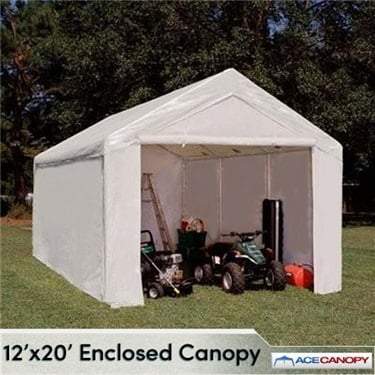 Enclosed Tarp Canopies - TarpsPlus