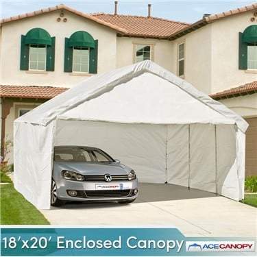 Enclosed Tarp Canopies - TarpsPlus