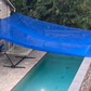 Vinyl Mesh Tarp - Blue - 5' x 7'