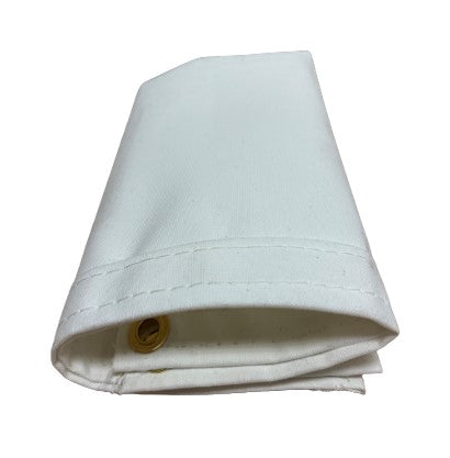 White Polyester Waterproof Canvas - 8' x 10'
