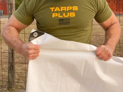 White Poly Tarps - TarpsPlus